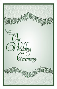 Wedding Program Cover Template 4B - Graphic 1